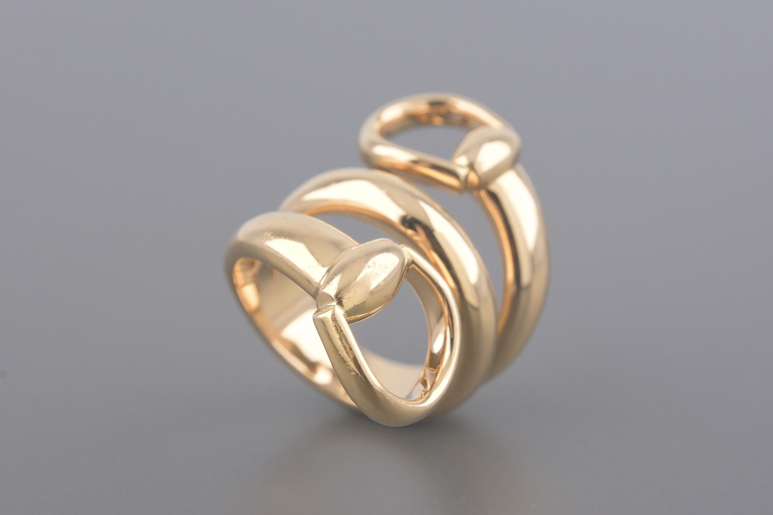 Anel Horsebit em Ouro Rose 18k