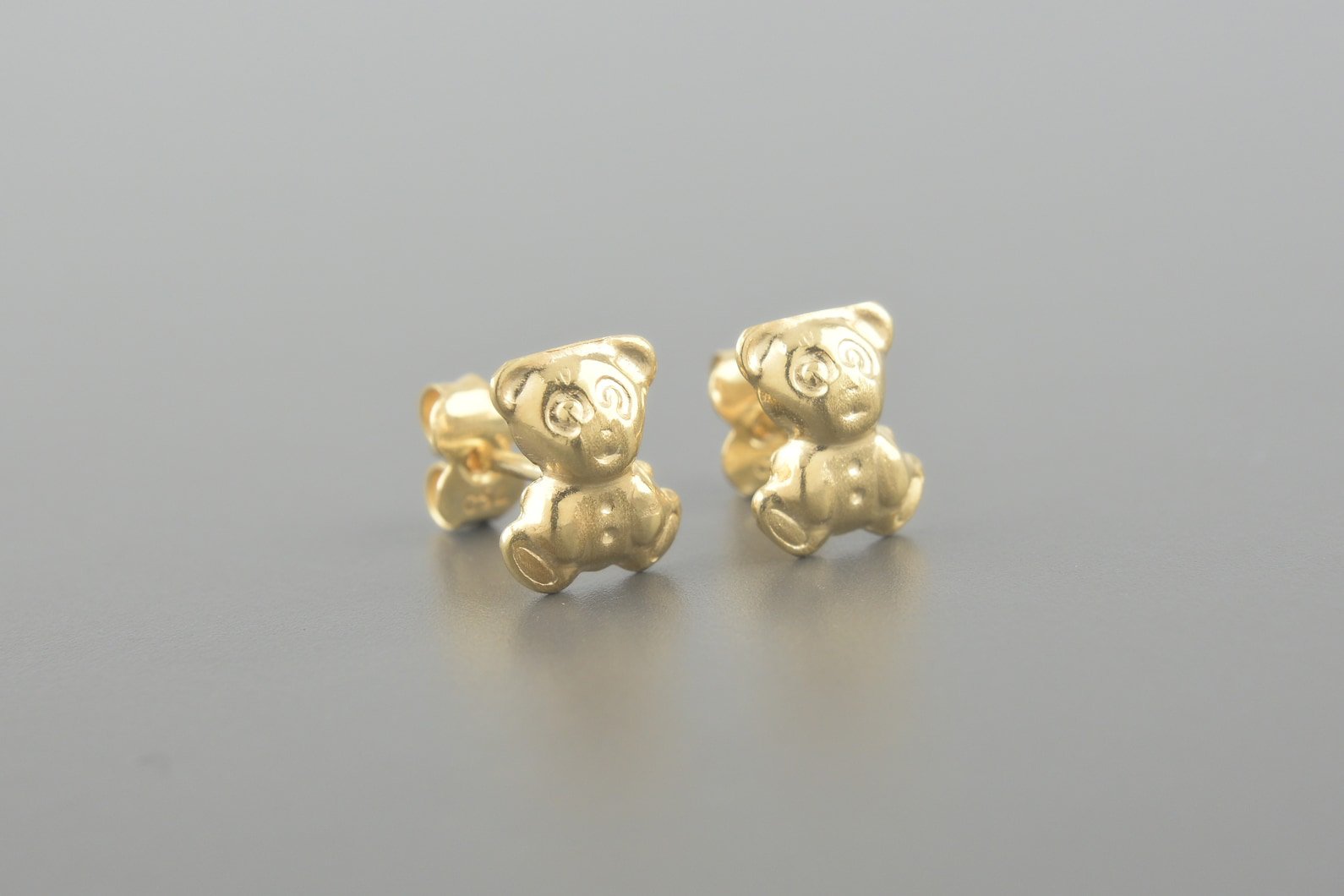 Brincos Ursinho em Ouro Amarelo 18k