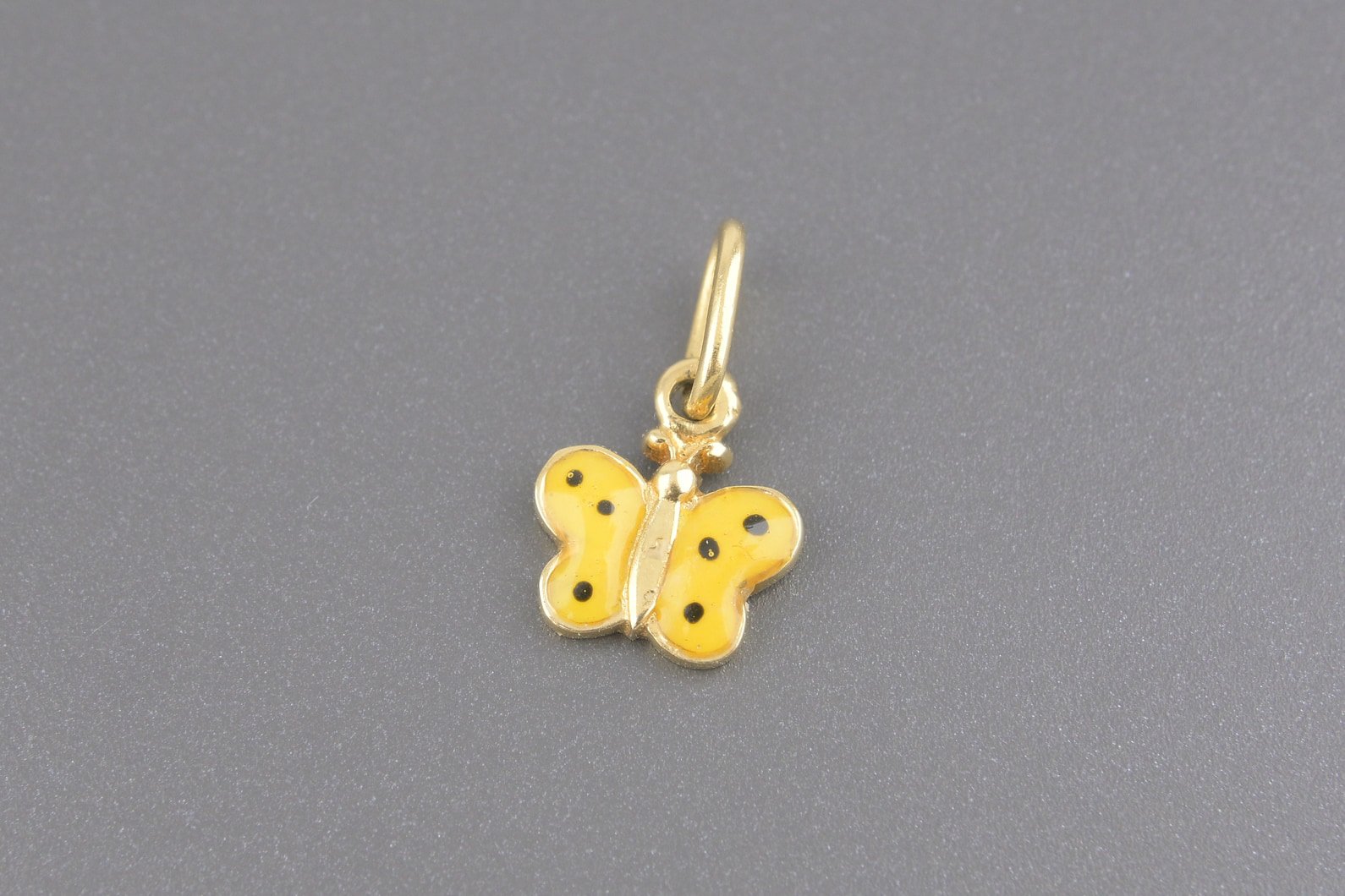 Pingente Borboleta em Ouro Amarelo 18k com Esmaltes