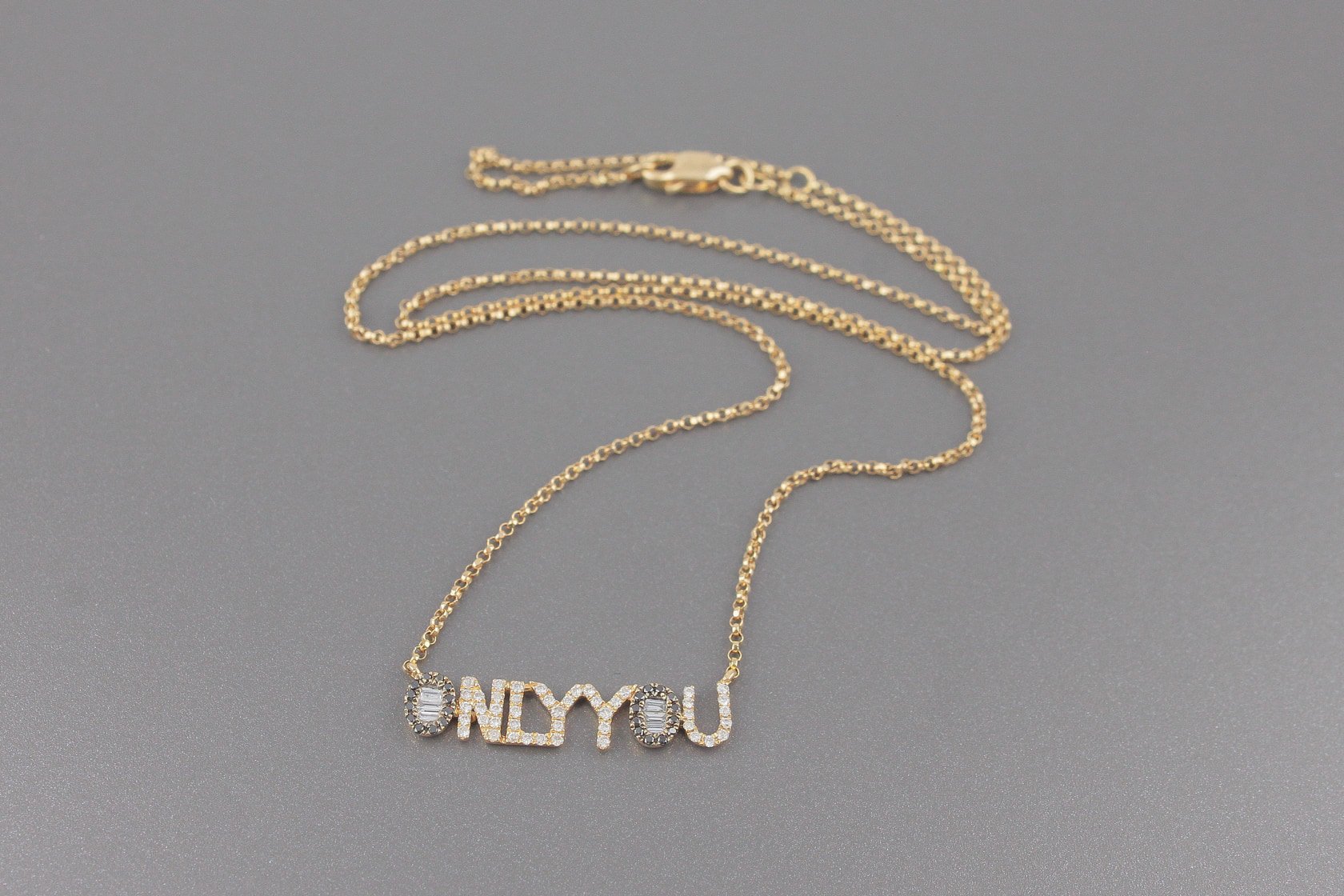 Colar Only You em Ouro Rose 18k com Aprox. 32pts de Diamantes