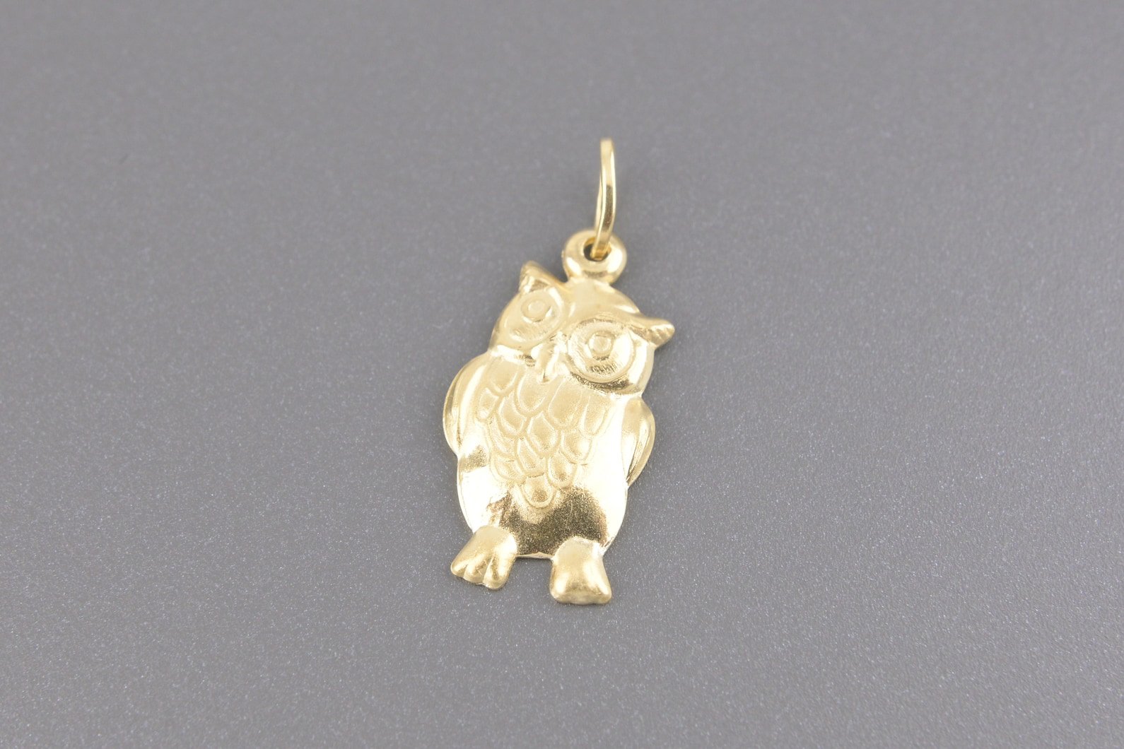 Pingente Coruja em Ouro Amarelo 18k