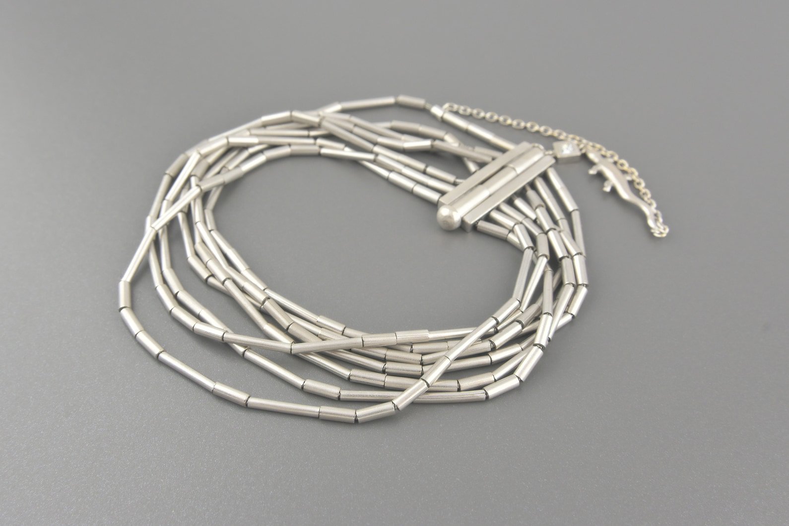 Pulseira em Ouro Branco 18k com Diamante Princess