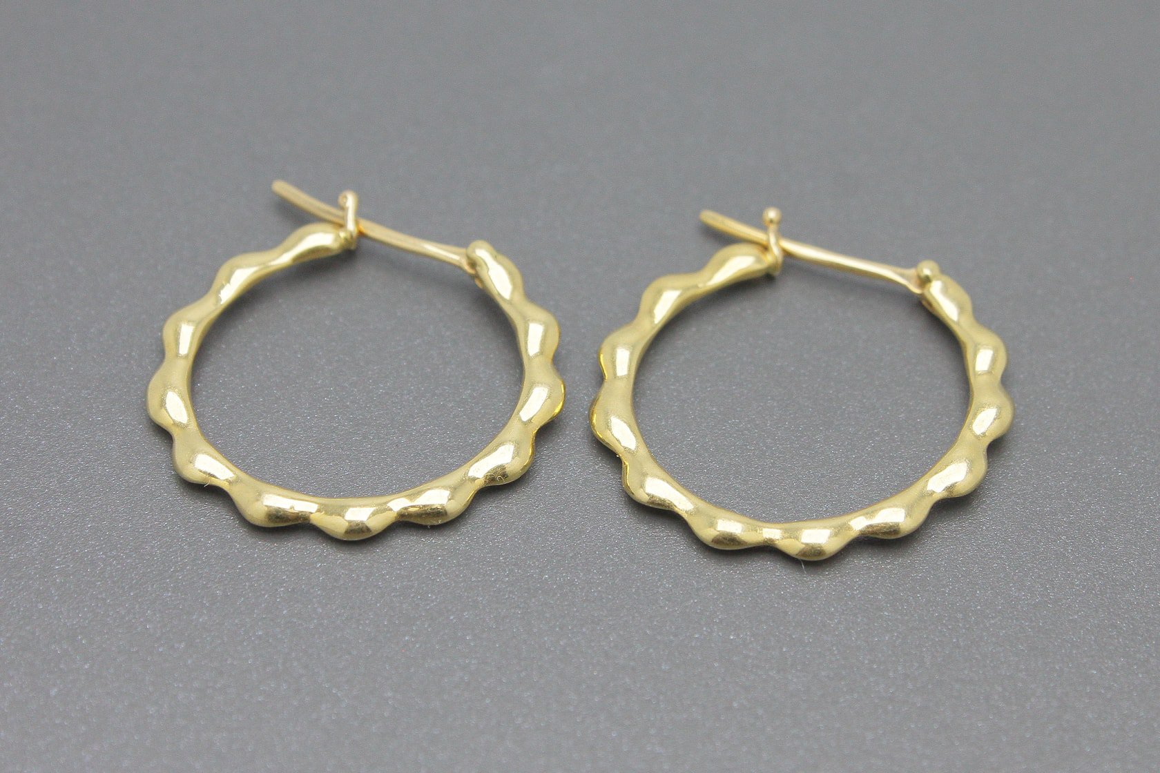 Brincos Argola em Ouro Amarelo18k