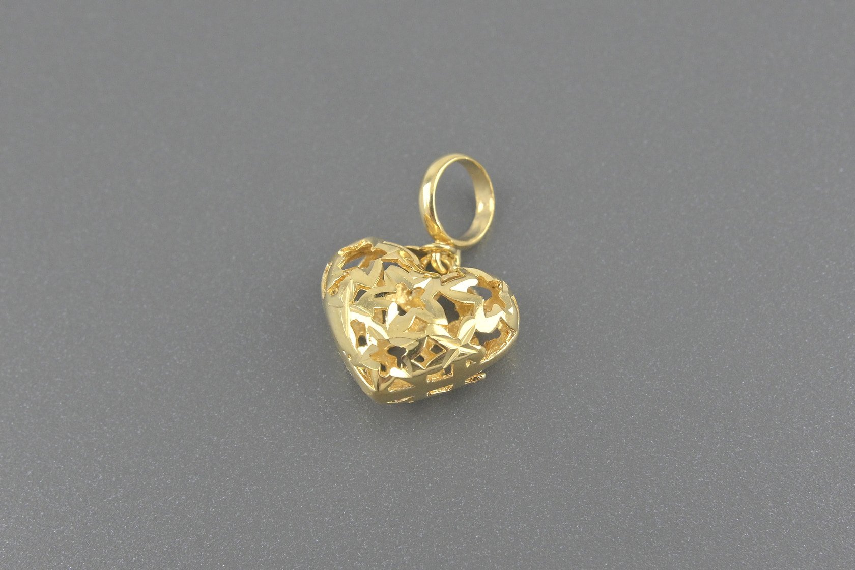 Pingente Coração em Ouro Amarelo 18k